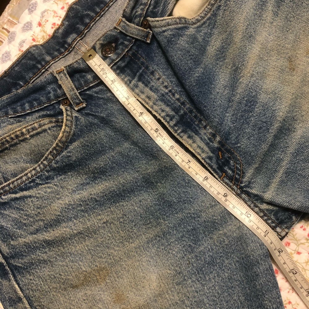 LEVIS Levi’s 505 true vintage amazing faded ripped - Picture 10 of 10